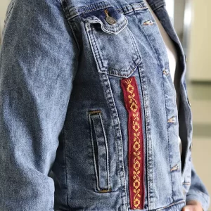Heritage Tatreez Denim Jacket (M)