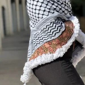Kuffiyeh - Multi Pink with White Florals