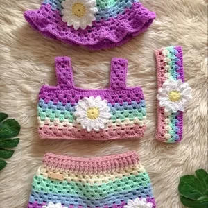 Children's Rainbow Daisy Outfit